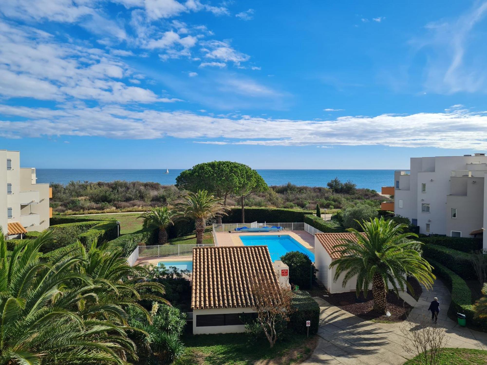 Magnifique Vue Mer Pour Ce T2 Avec Piscine Saint-Cyprien  Extérieur photo